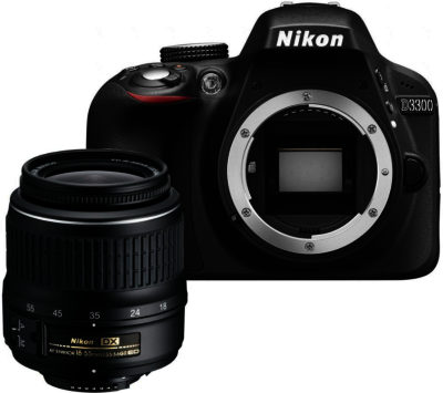 NIKON  D3300 DSLR Camera with 18-55 mm f/3.5-5.6 Zoom Lens  Black
